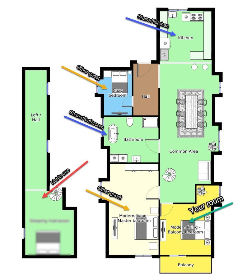 Aday - Modern Living - Balcony Room 올보르 외부 사진